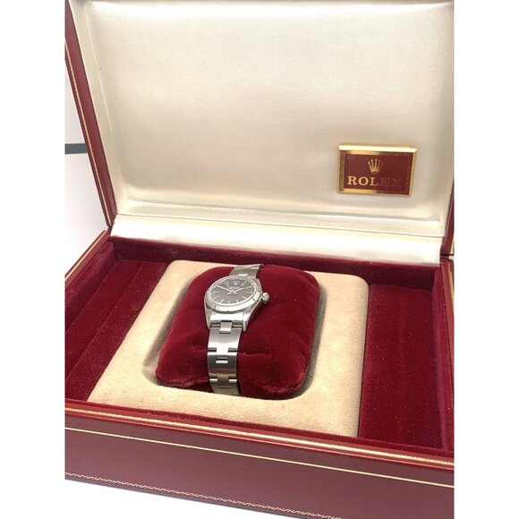 Rolex Women's Watch 76030 Oyster Perpetual 2000 Black Dial Swiss Automatic 25mm - Picture 3 of 15